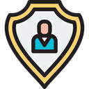 Protection, shield, insurance, Seo And Web, security, Business Black icon