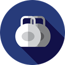 weight, sports, gym, dumbbell, weights, entertainment, Dumbbells, Tools And Utensils DarkSlateBlue icon