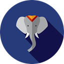 elephant, zoo, Animals, mammal, entertainment, Wild Life, Animal Kingdom DarkSlateBlue icon