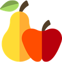 Apple, food, pear, vegetarian, vegan, Healthy Food, Fruit, organic, diet, fruits, Food And Restaurant, Cultures Gold icon