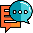 Communication, speech bubble, Conversation, Communications, Multimedia, Chat Black icon