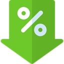 Percent, shapes, Sales, Discount, percentage, signs, Commerce And Shopping YellowGreen icon