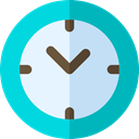 Tools And Utensils, Time And Date, Clock, time, watch, tool, square DarkTurquoise icon