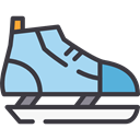 sports, leisure, Winter Sports, Ice Skating, Ice Skate, Sports And Competition DarkSlateGray icon