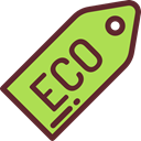 Recycled, tag, commerce, eco, Ecology And Environment YellowGreen icon