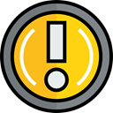 Alert, warning, exclamation, interface, industry, danger, signs Gray icon