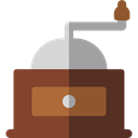Coffee, utensil, kitchenware, Coffee Grinder, Food And Restaurant, food, mill, grinder, kitchen SaddleBrown icon