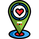 Favorite, Gps, pin, placeholder, signs, map pointer, Map Location, Map Point Black icon