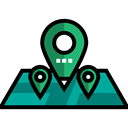 Gps, pin, position, placeholder, signs, locations, map pointer, Map Location, Map Point Black icon