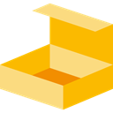 Delivery, cardboard, Shipping And Delivery, package, Box, packaging, Business Orange icon