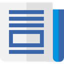 File, Archive, News, miscellaneous, document, interface, Text Lines SteelBlue icon