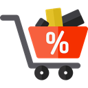 online store, Shopping Store, Commerce And Shopping, commerce, shopping cart, Supermarket Black icon