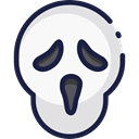 scream, horror, Terror, spooky, scary, Fright, Frightening, Avatar, halloween WhiteSmoke icon