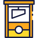 miscellaneous, head, halloween, horror, Guillotine, Tools And Utensils, Torture MidnightBlue icon