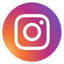 round, social media, Instagram, instagram new design IndianRed icon