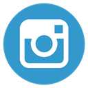 round, social media, Instagram SteelBlue icon