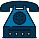 office, telephone, technology, phone receiver, phones, phone call, Telephones MidnightBlue icon