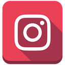square, Shadow, social media, Instagram, instagram new design IndianRed icon