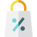 shopping, Bag, shopping bag, Supermarket, Shopper, Commerce And Shopping, Business, commerce WhiteSmoke icon