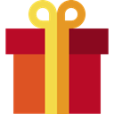 birthday, gift, present, surprise, Christmas Presents, Commerce And Shopping Firebrick icon