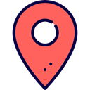 Map Point, Maps And Location, placeholder, signs, map pointer, Map Location, interface, pin Tomato icon