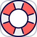 security, help, support, lifeguard, lifebuoy, Floating, Lifesaver Tomato icon