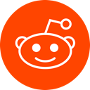 Circle, Reddit, round icon OrangeRed icon
