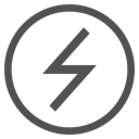 Battery, charge, power, lightning, electricity, Circle Black icon