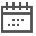 paper, Calendar, date, event, week, scheduler DarkSlateGray icon