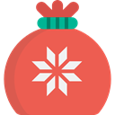 present, surprise, gift bag, Christmas Present, star, birthday, christmas, gift Tomato icon