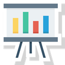 screen, Analytics, research, seo, market data, statistics icon WhiteSmoke icon