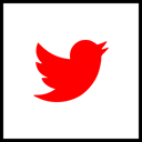 media, Logo, twitter, Social, Company Red icon