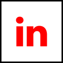 Social, Company, media, Logo, Linkedin Red icon