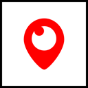 media, Logo, Social, Company, Periscope Red icon