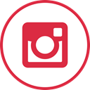 internet, Social, Instagram, Logos Crimson icon