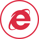 internet, Explorer, Social, Logos Crimson icon