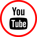 media, online, Social, youtube Red icon