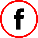 online, Facebook, Social, media Red icon