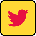 Social, media, online, twitter Gold icon