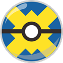 poke, pocket monster, quick, Ball Gold icon