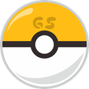 Ball, Gs, pocket, pocket monster Orange icon