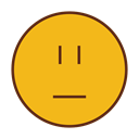 Face, Emoticon, sad, Emoji Goldenrod icon