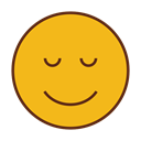 Face, smiley, Emoticon, sleep, Emoji Goldenrod icon