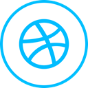 media, Logo, Social, dribbble DeepSkyBlue icon