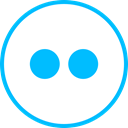media, Logo, flickr, Social DeepSkyBlue icon