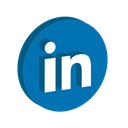 media, online, Logo, Linkedin, Social DarkCyan icon