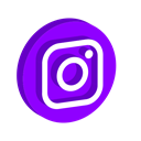 media, play, online, Logo, Social, Instagram DarkViolet icon