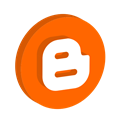 media, blogger, Social OrangeRed icon