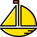 sail, Sailboat, Boats, Kid And Baby, sailing, Boat, transport Gold icon