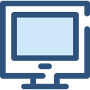 Tv, Computer, monitor, screen, Chat, television, technology, electronics DarkSlateBlue icon